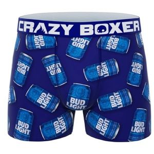 CRAZYBOXER Bud Light Can Men’s Boxer Briefs